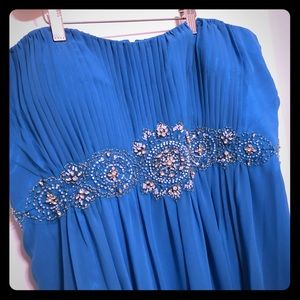 Light blue 4X ball gown